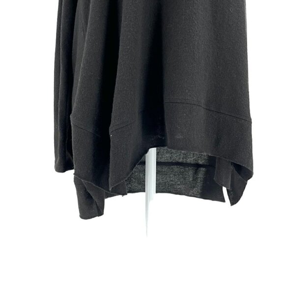 Soft Surroundings Cowl Neck Off Shoulder Tunic Sweater Black size Small - Picture 3 of 8